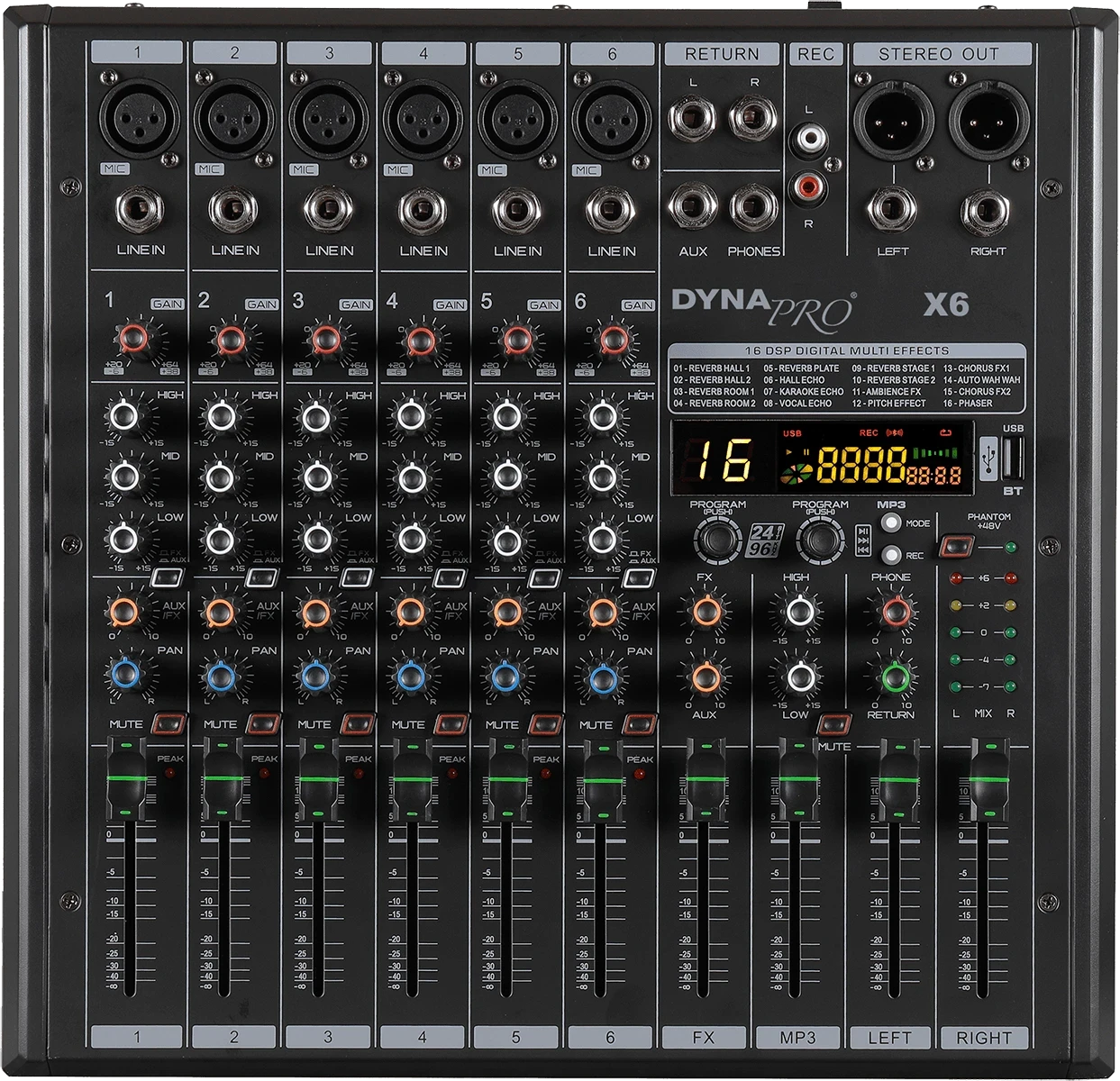 میکسر X6 in امپلیفایر و میکسر