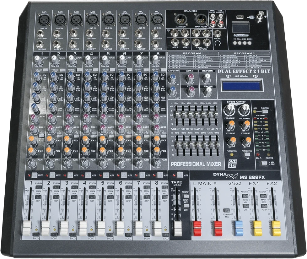 Mixers & Powered mixers|MS822-FX